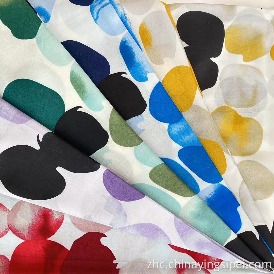 ISP Texile 45s 100％人造丝/粘液印刷的织物人造丝奇特（Rayon Challis for Dress）